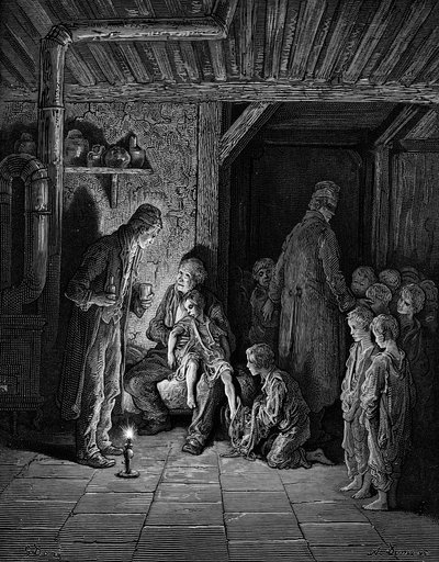 Victorian London Homeless Children by Gustave Dore